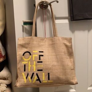Vans water resistant tote bag